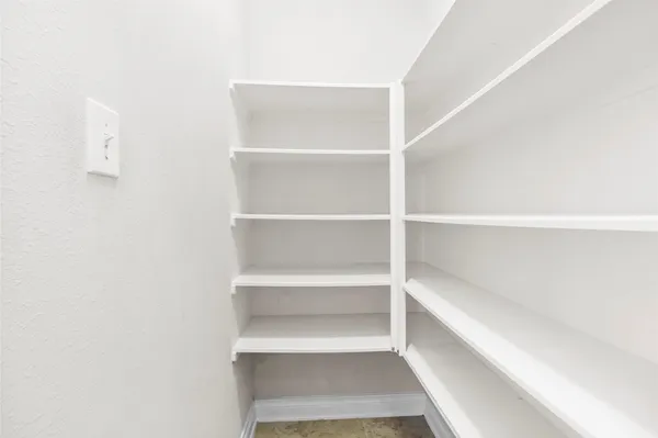 a view of store room with empty racks