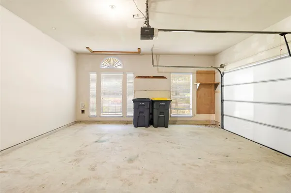 a view of a yard with swimming pool