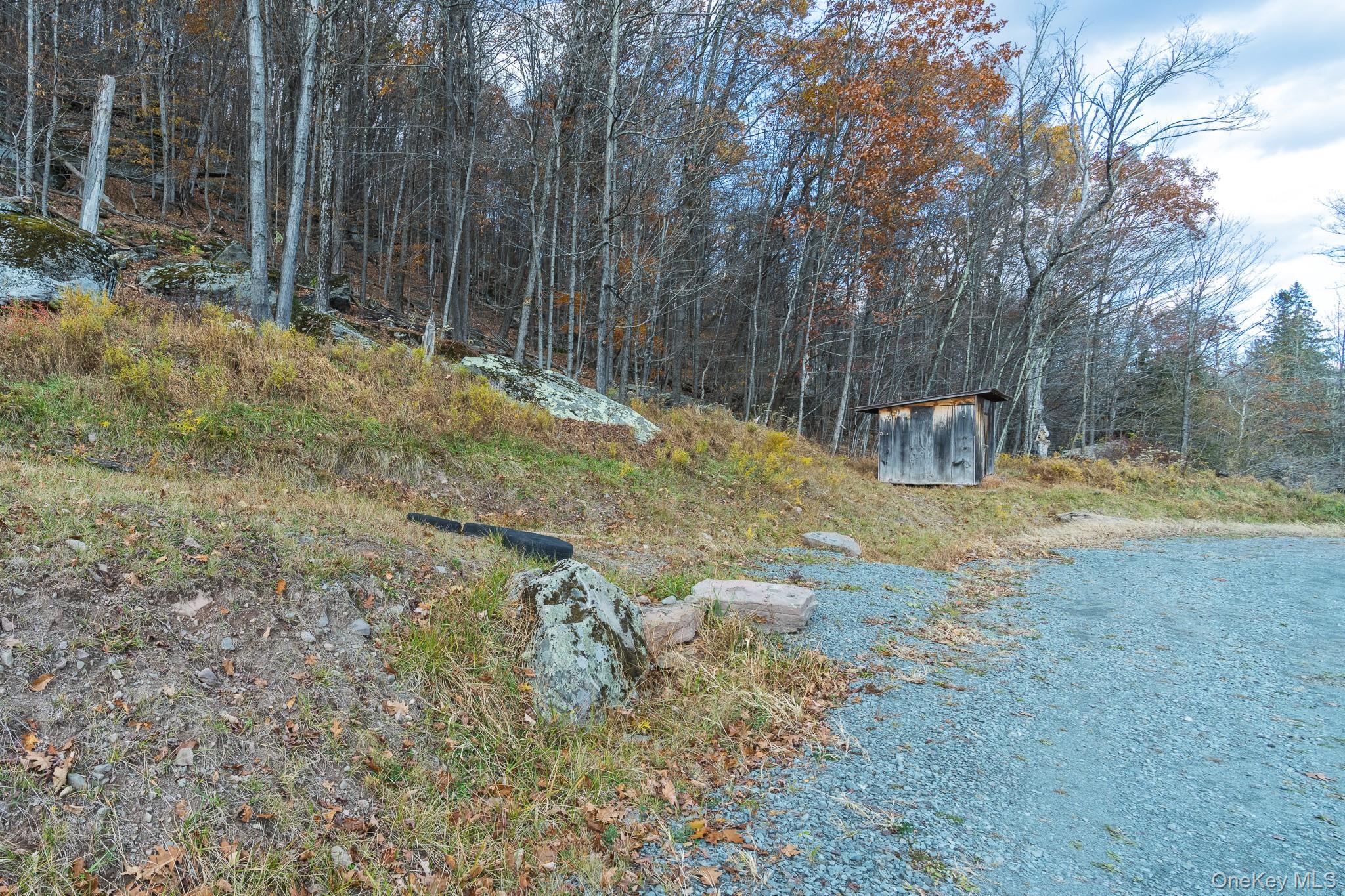 15 Deans Road Napanoch, NY 12458 - Photo 15 of 21 a view of backyard with wooden fence and large trees