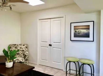 a view of a livingroom with furniture