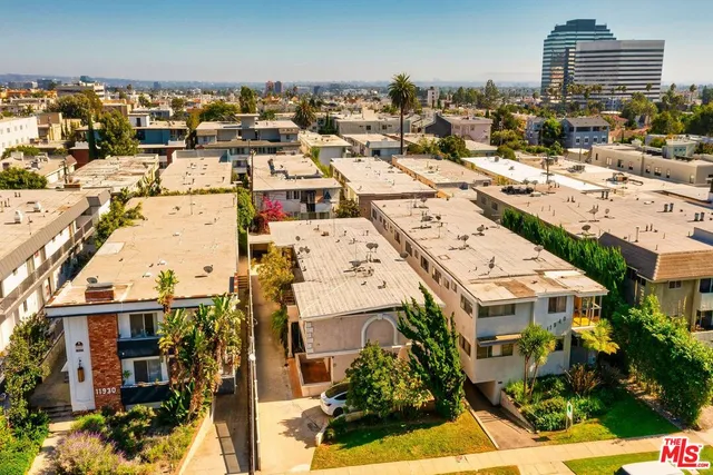 an aerial view of city