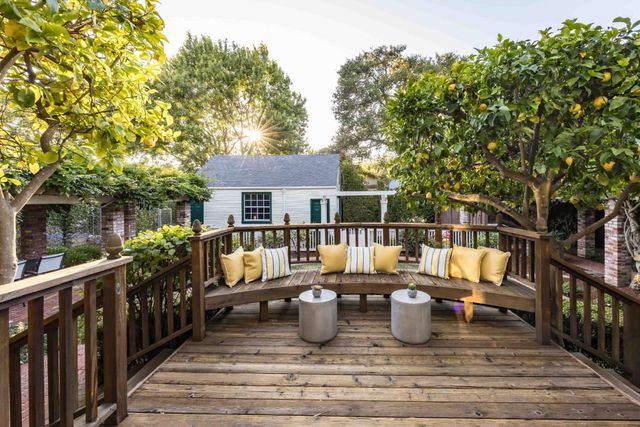 a view of balcony with couch