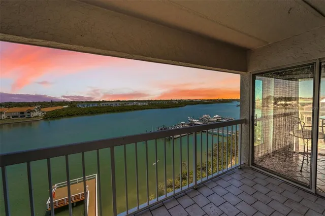 a view of city from balcony