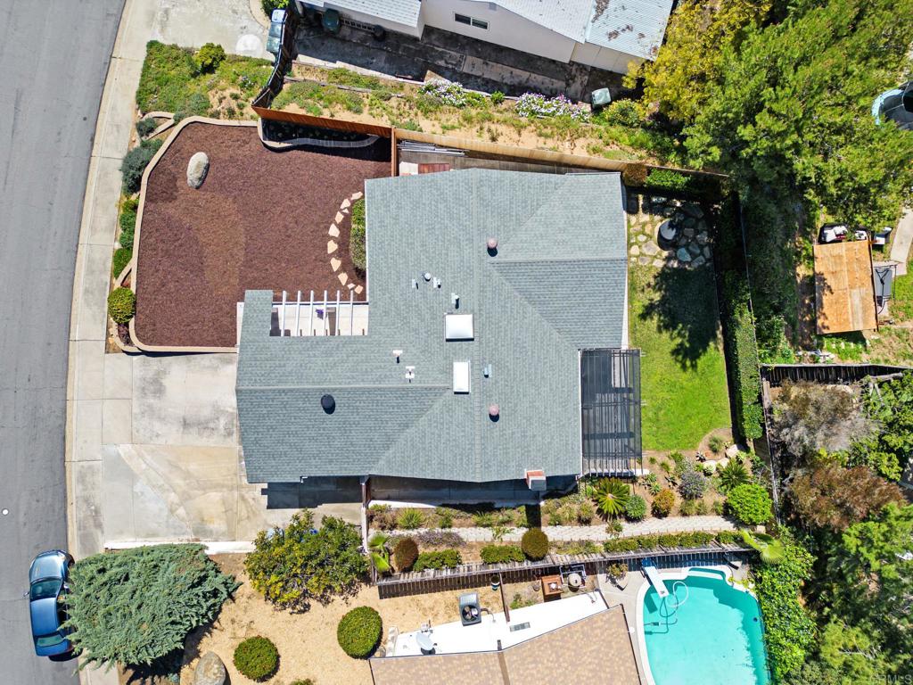 13439 Orange Blossom Lane Poway, CA 92064 - Photo 26 of 36 aerial view of a house with a yard and a large tree