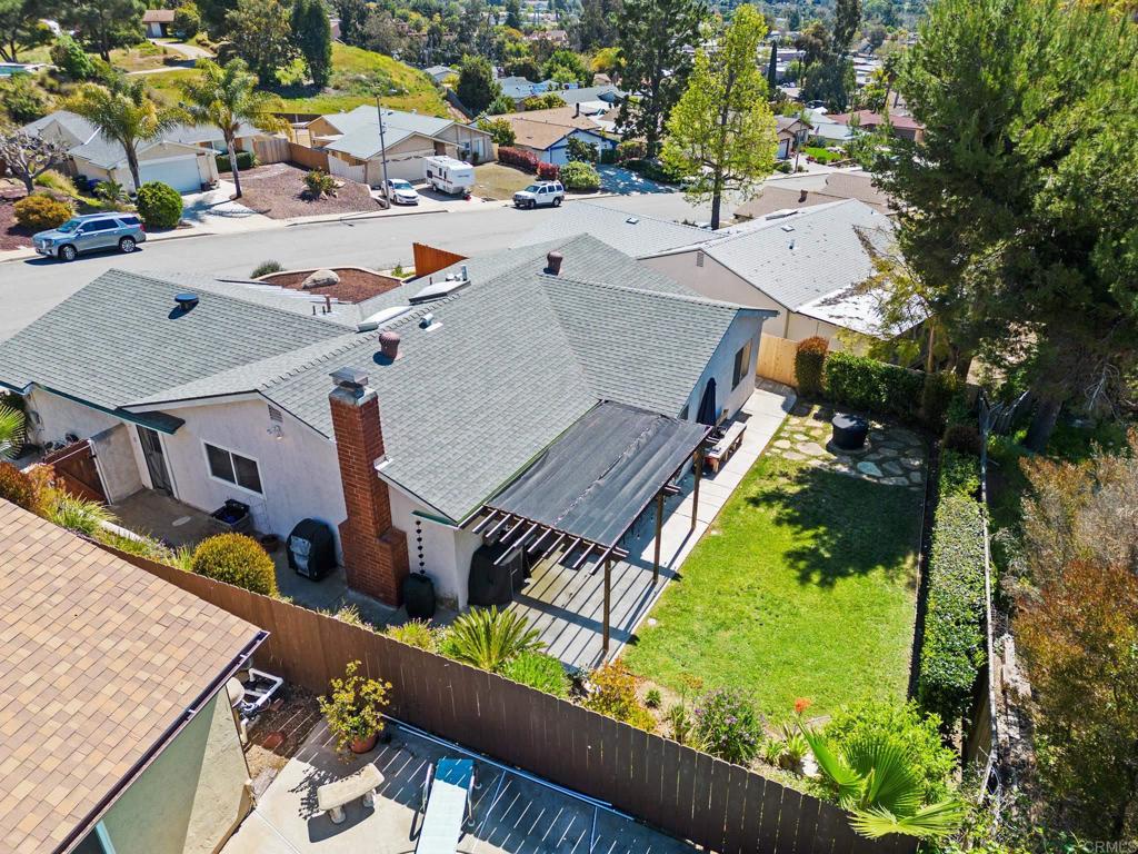 13439 Orange Blossom Lane Poway, CA 92064 - Photo 28 of 36 an aerial view of a house with swimming pool patio and outdoor seating