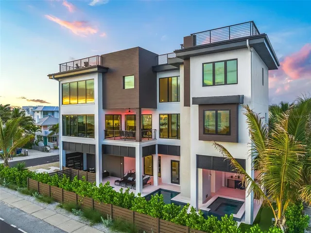 a front view of a multi story residential apartment building