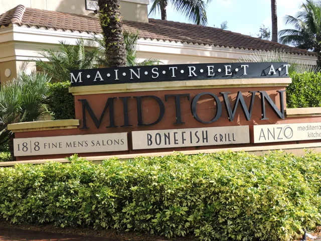 a sign on the side of a building