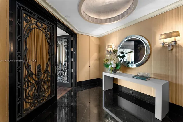 a bathroom with a sink a mirror and a shower