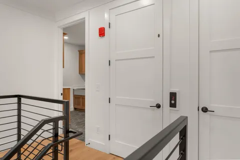 a view of a hallway with interior of the house