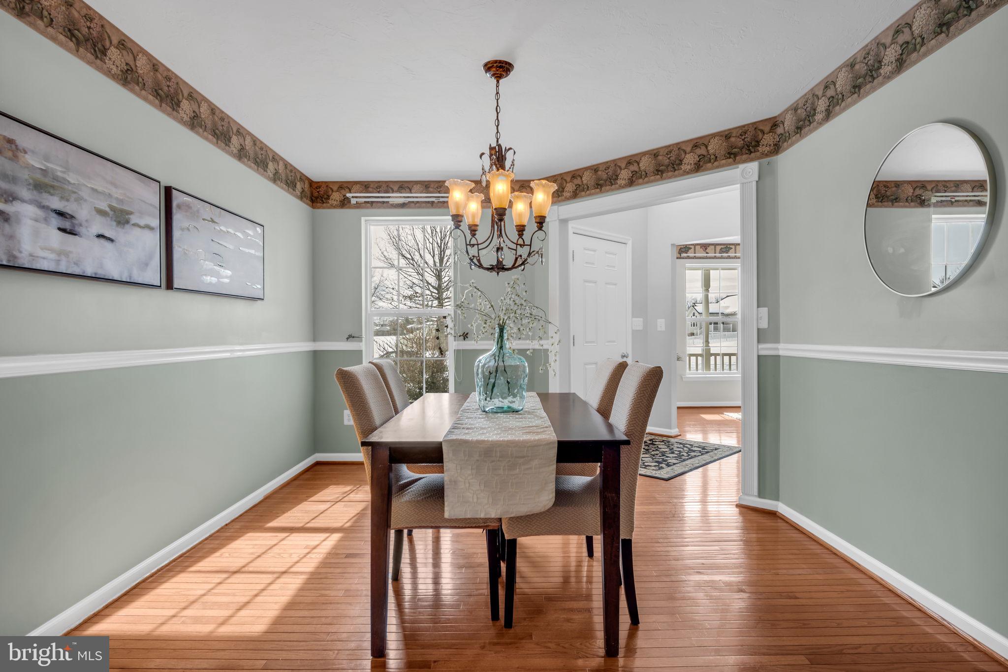 86 Barley Circle Hanover, PA 17331 - Photo 10 of 57 a dining room with furniture a mirror and wooden floor