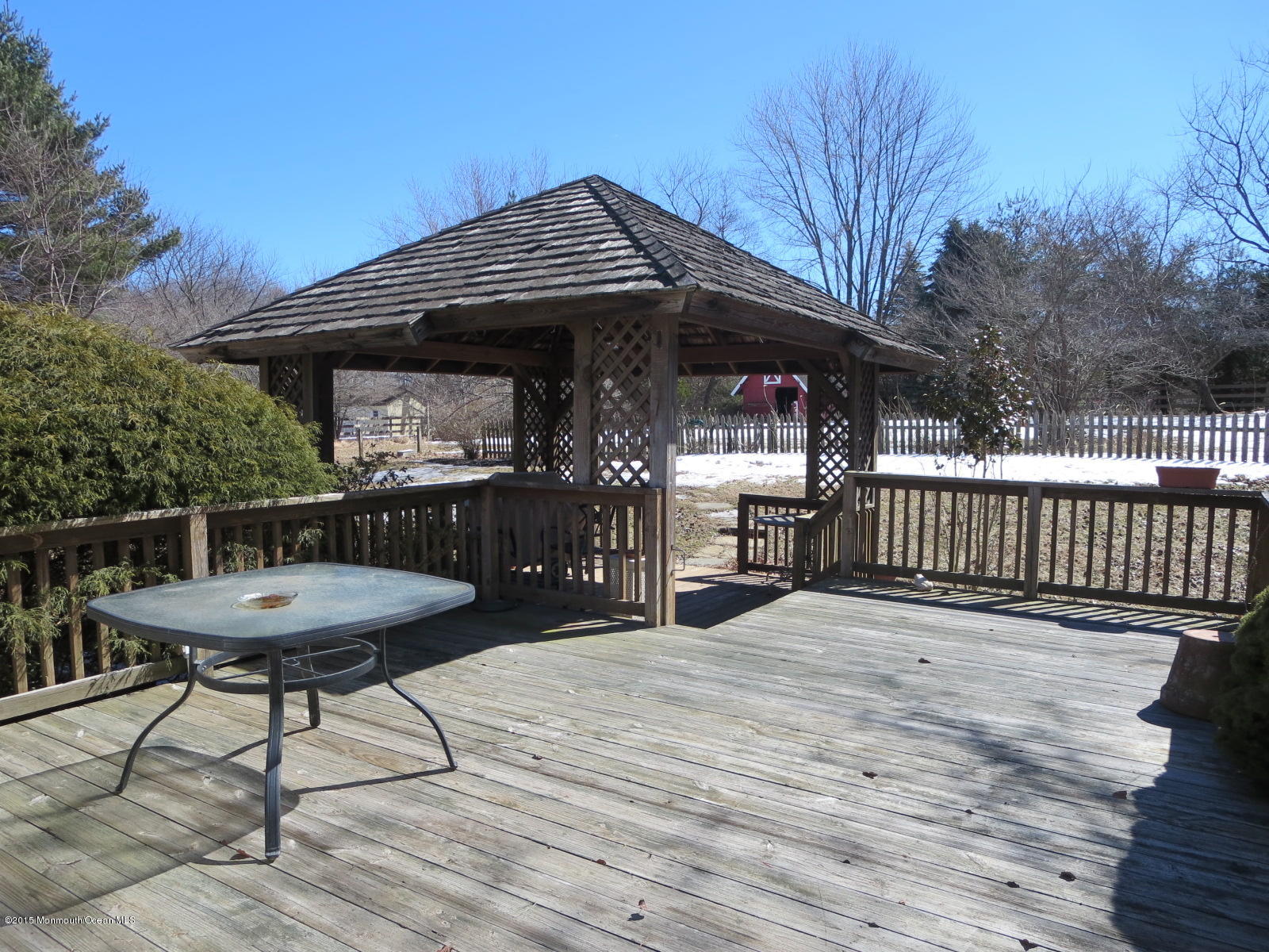 31 Bittner Road Perrineville, NJ 08535 - Photo 4 of 18 REAR DECK W/GAZEBO