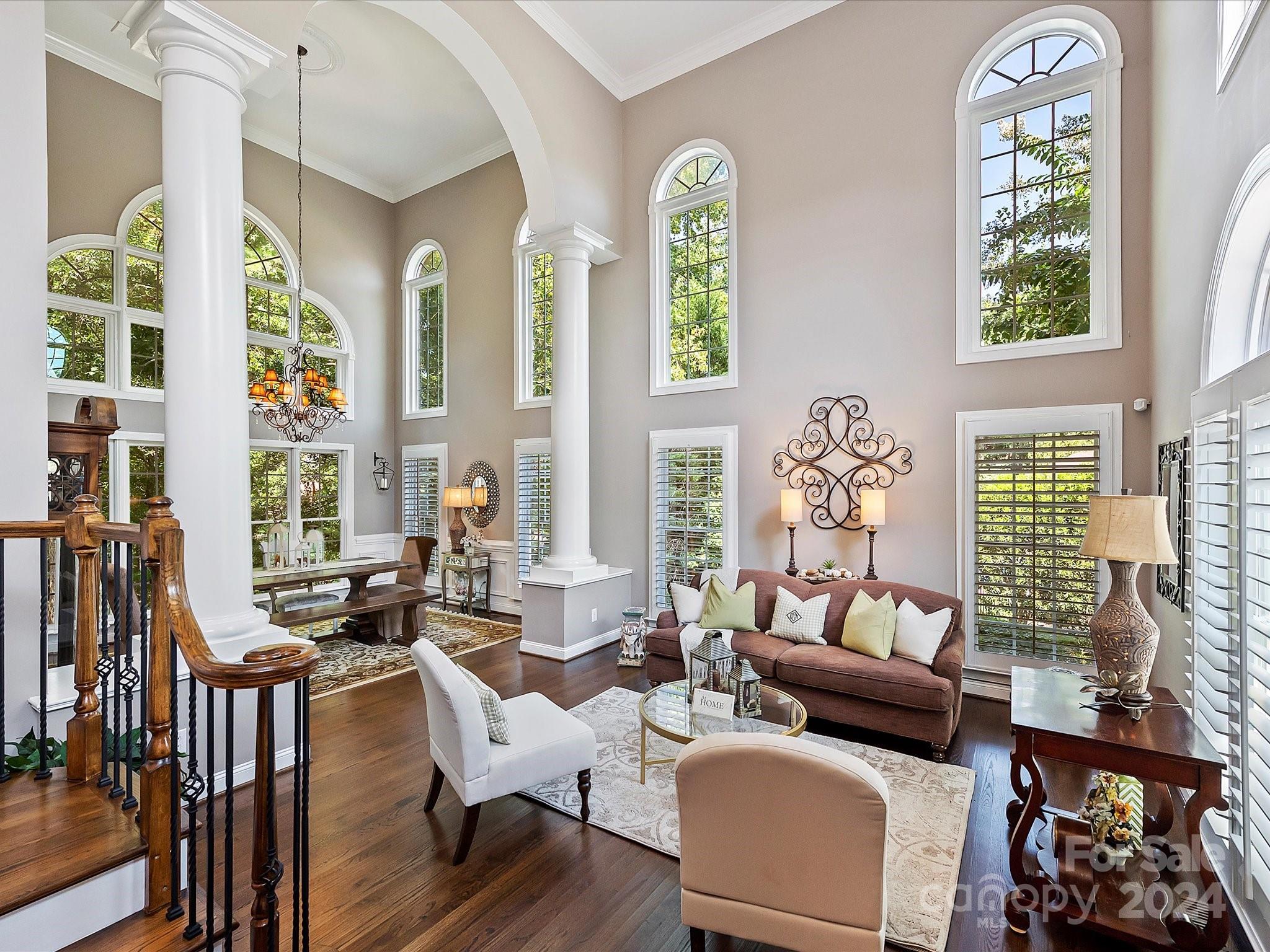 10309 Riesling Court Charlotte, NC 28277 - Photo 6 of 44 a living room with furniture and a large window