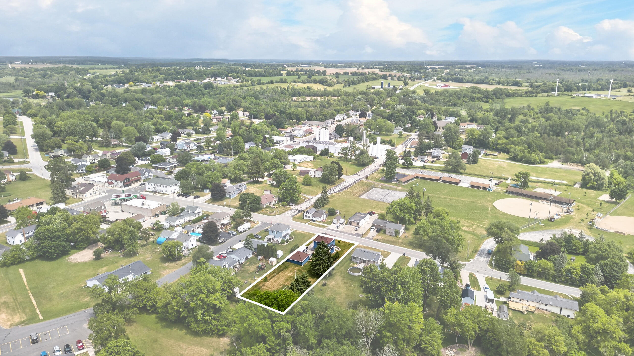 206 Lake Street Cascade, WI 53011 - Photo 25 of 33 Approximate lot dimensions