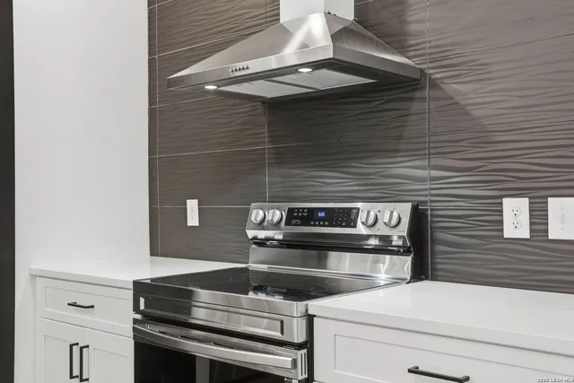 a close view of stove top oven