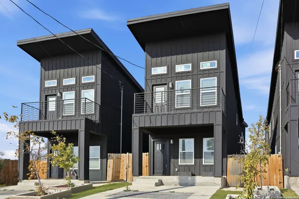 a building view with a outdoor space