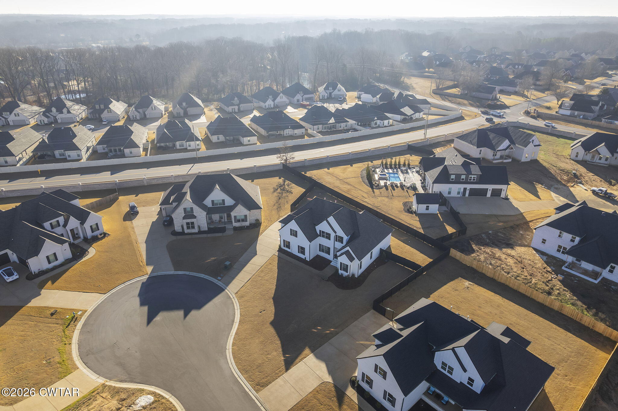 23 Clearwater Cove Jackson, TN 38305 - Photo 35 of 60 an aerial view of a house with a swimming pool