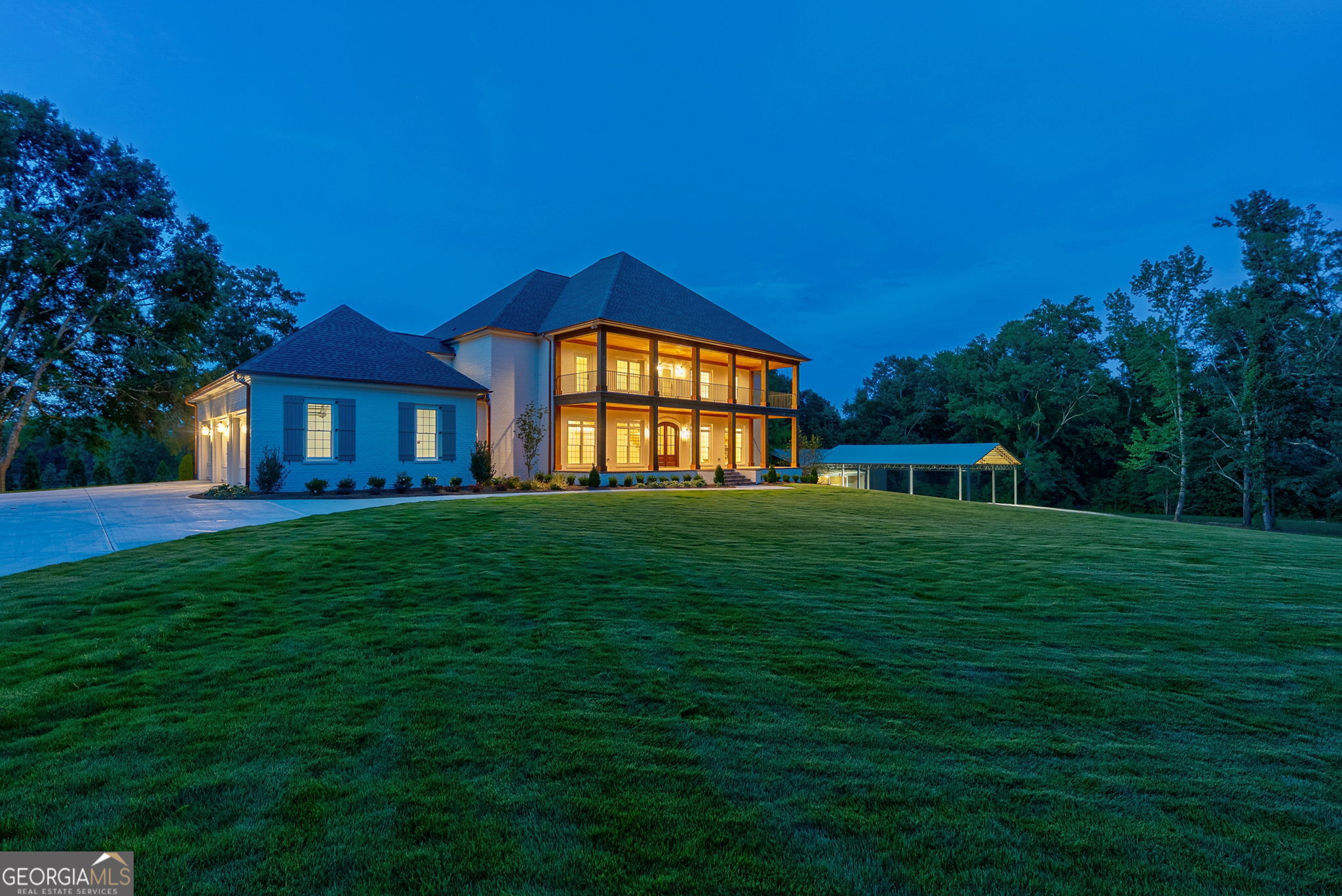 1321 Garrett Road Statham, GA 30666 - Photo 113 of 161 a front view of a house with a yard