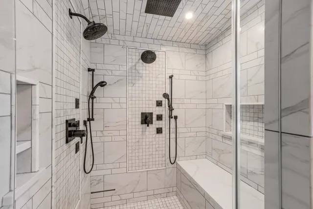a view of kitchen with wooden floor and cabinet