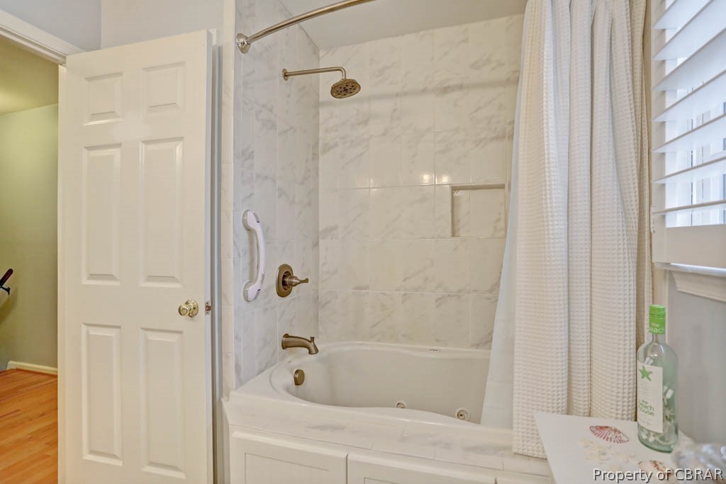 6033 Seldon Pond Road Gloucester, VA 23061 - Photo 34 of 49 Not an en-suite but Oh-So-Sweet! Includes a heated whirlpool tub. Upgraded 4 years ago.