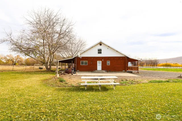 a view of a house with a ocean view