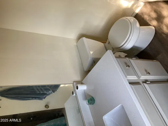 a close view of closet