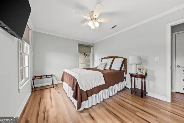 a view of wooden deck with seating space