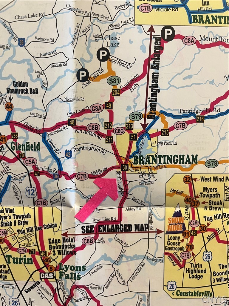 5117 Pleasant Valley Road North Greig, NY 13312 - Photo 38 of 42 approx location on 25'/26' snowmobile map