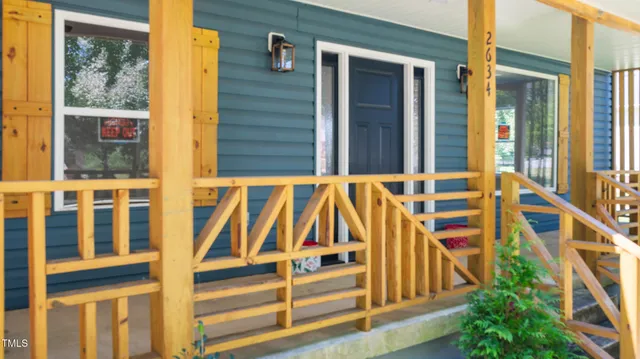 a view of front door
