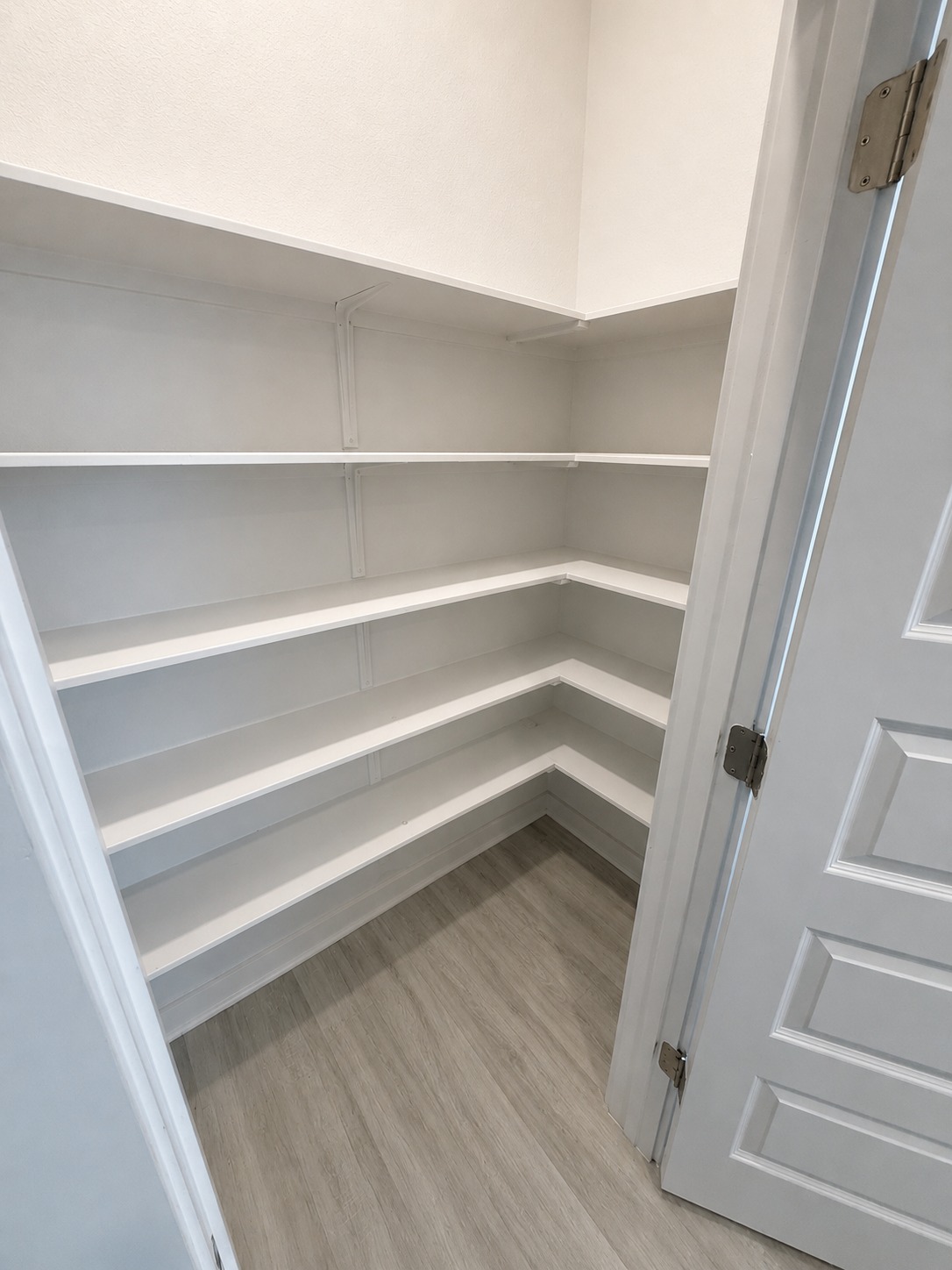 1213 Bryson Rdg Trail Leander, TX 78641 - Photo 7 of 16 Ample shelving in this walk-in pantry provides exceptional storage solutions.