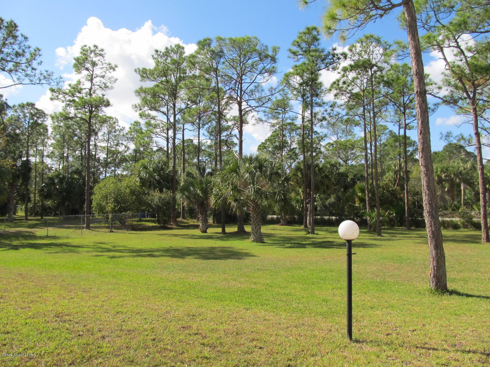 3775 Corey Road Grant Valkaria, FL 32950 - Photo 3 of 12 a swimming pool with lots of tress in front of it