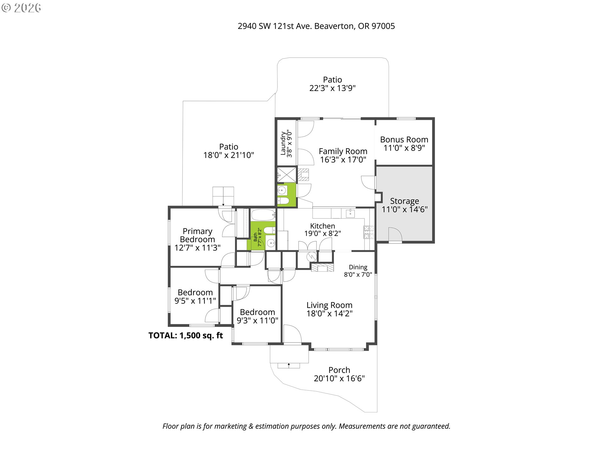 2940 Southwest 121st Avenue Beaverton, OR 97005 - Photo 46 of 46 Floor Plan