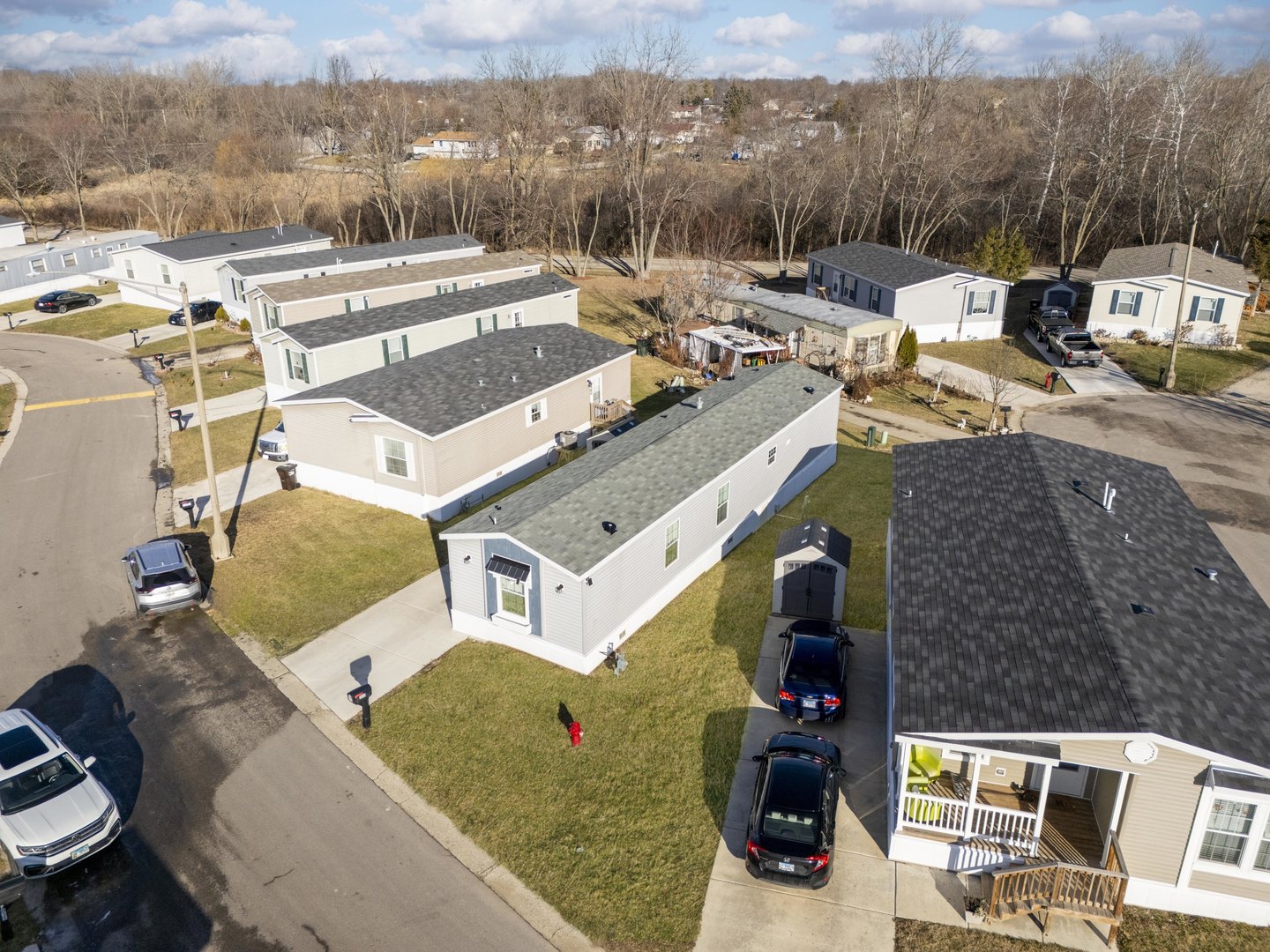 1036 Lunga Drive Round Lake, IL 60073 - Photo 26 of 31 an aerial view of residential houses with outdoor space