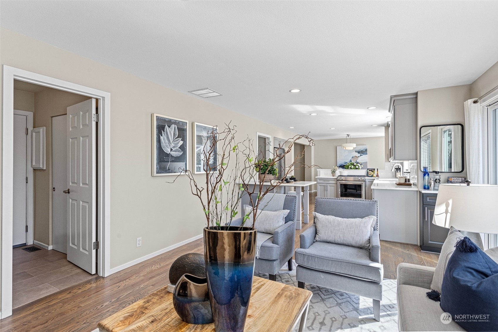 112 236th Place Southwest Bothell, WA 98021 - Photo 14 of 40 a view of a livingroom with furniture and wooden floor