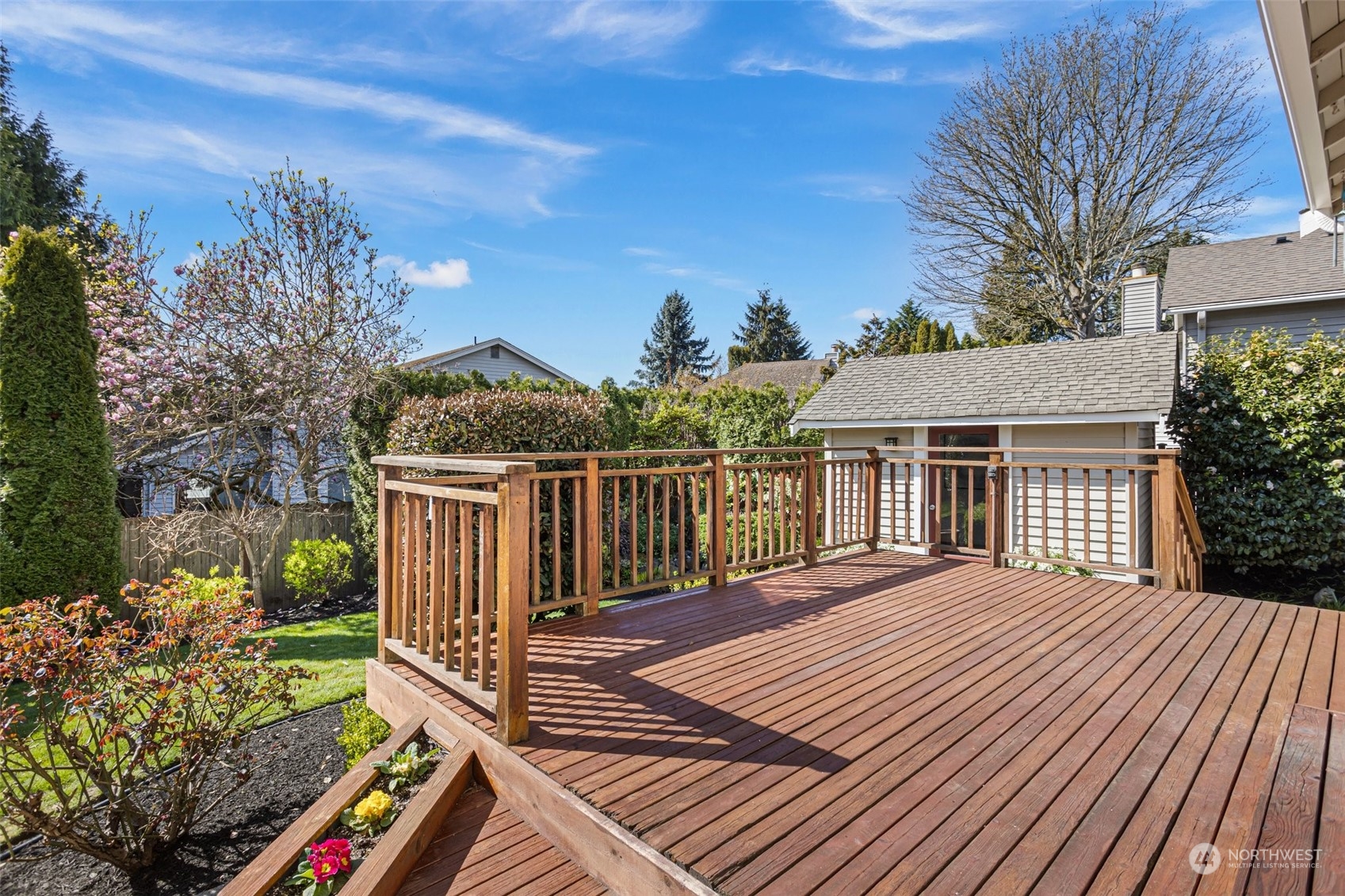 112 236th Place Southwest Bothell, WA 98021 - Photo 28 of 40 a balcony view with a garden space