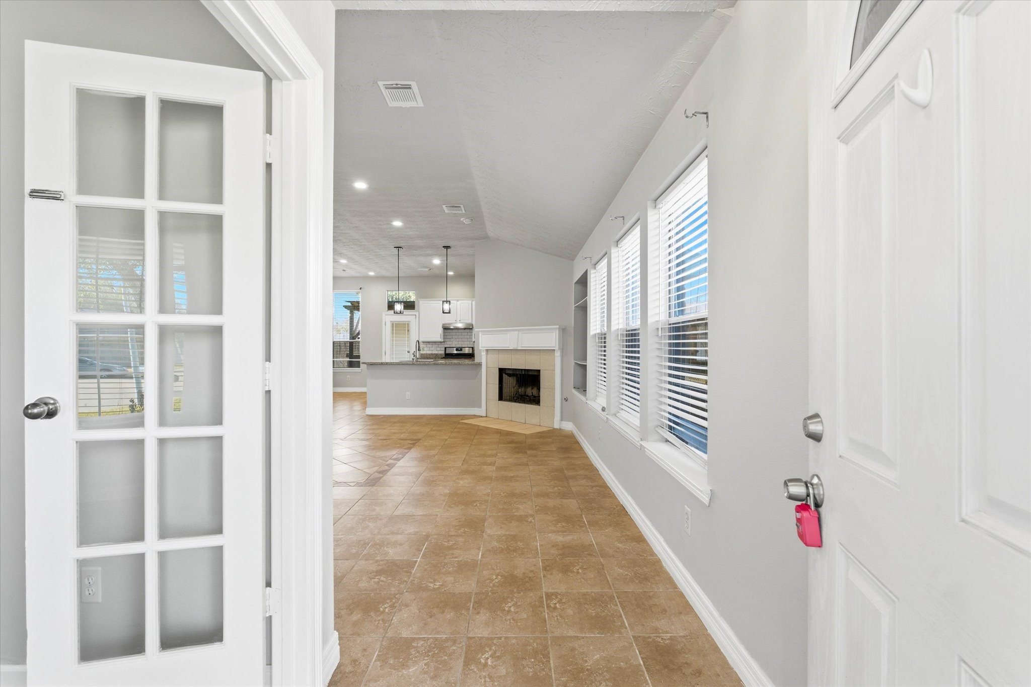 4515 Chetco Lane Baytown, TX 77521 - Photo 3 of 21 Entry with 4th bedroom or office with doors.