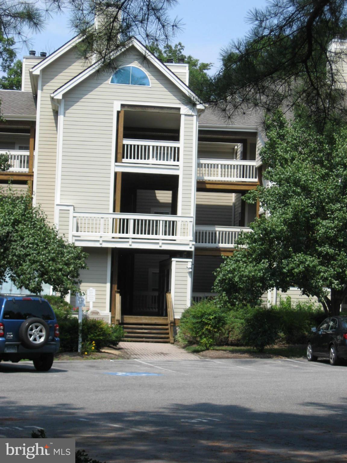 a front view of residential houses