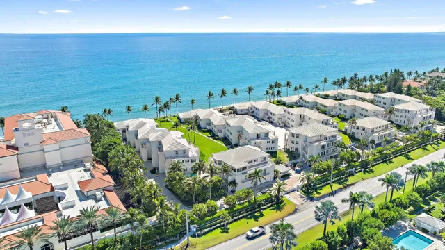 an aerial view of multiple house