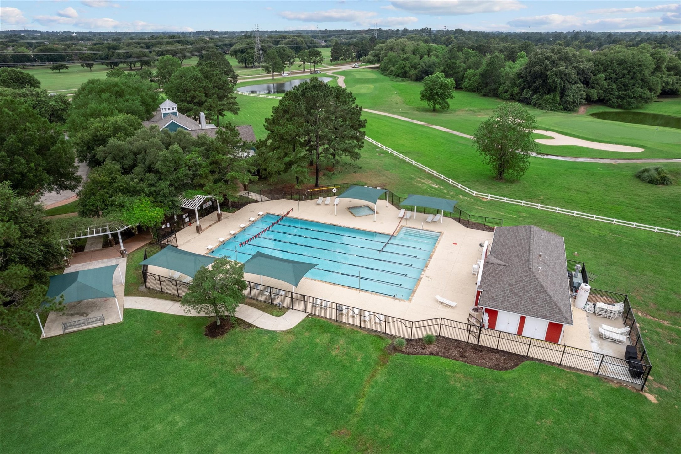 6323 Stone Trail Lane Spring, TX 77379 - Photo 38 of 43 an aerial view of a house