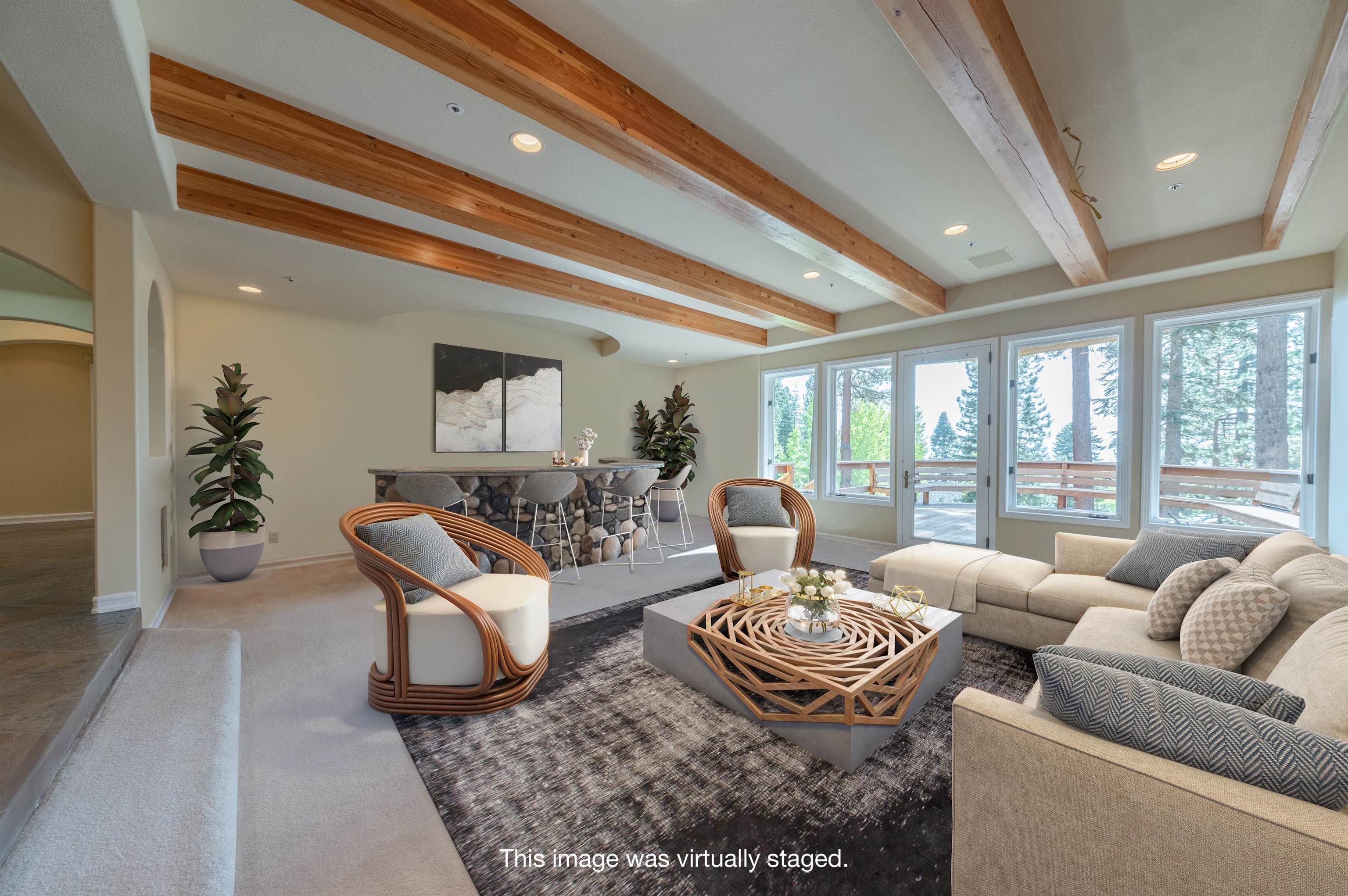 949 Fairview Boulevard Incline Village, NV 89451 - Photo 7 of 21 a living room with furniture and a large window