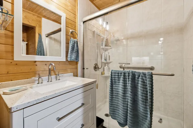 a view of a backyard of a house