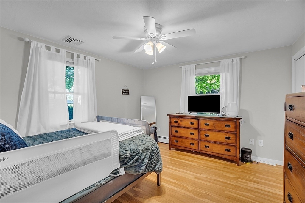 23 Birchwood Road Rutland, MA 01543 - Photo 13 of 35 a bedroom with a bed and a flat screen tv