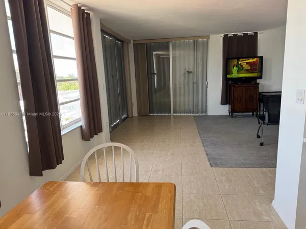 a workspace with furniture and closet