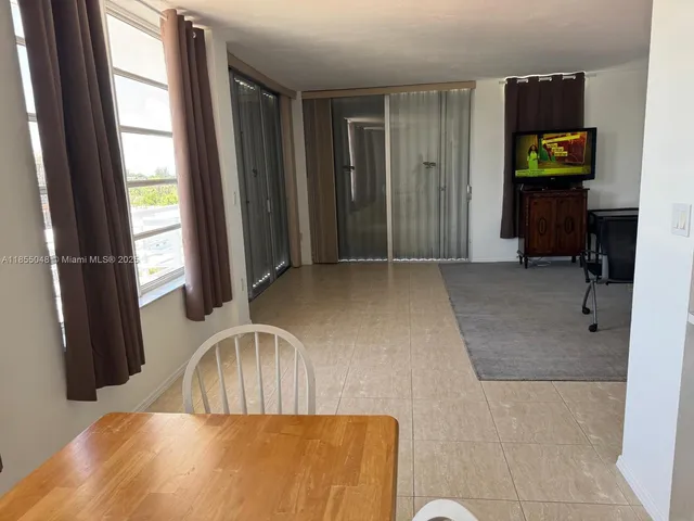 a workspace with furniture and closet