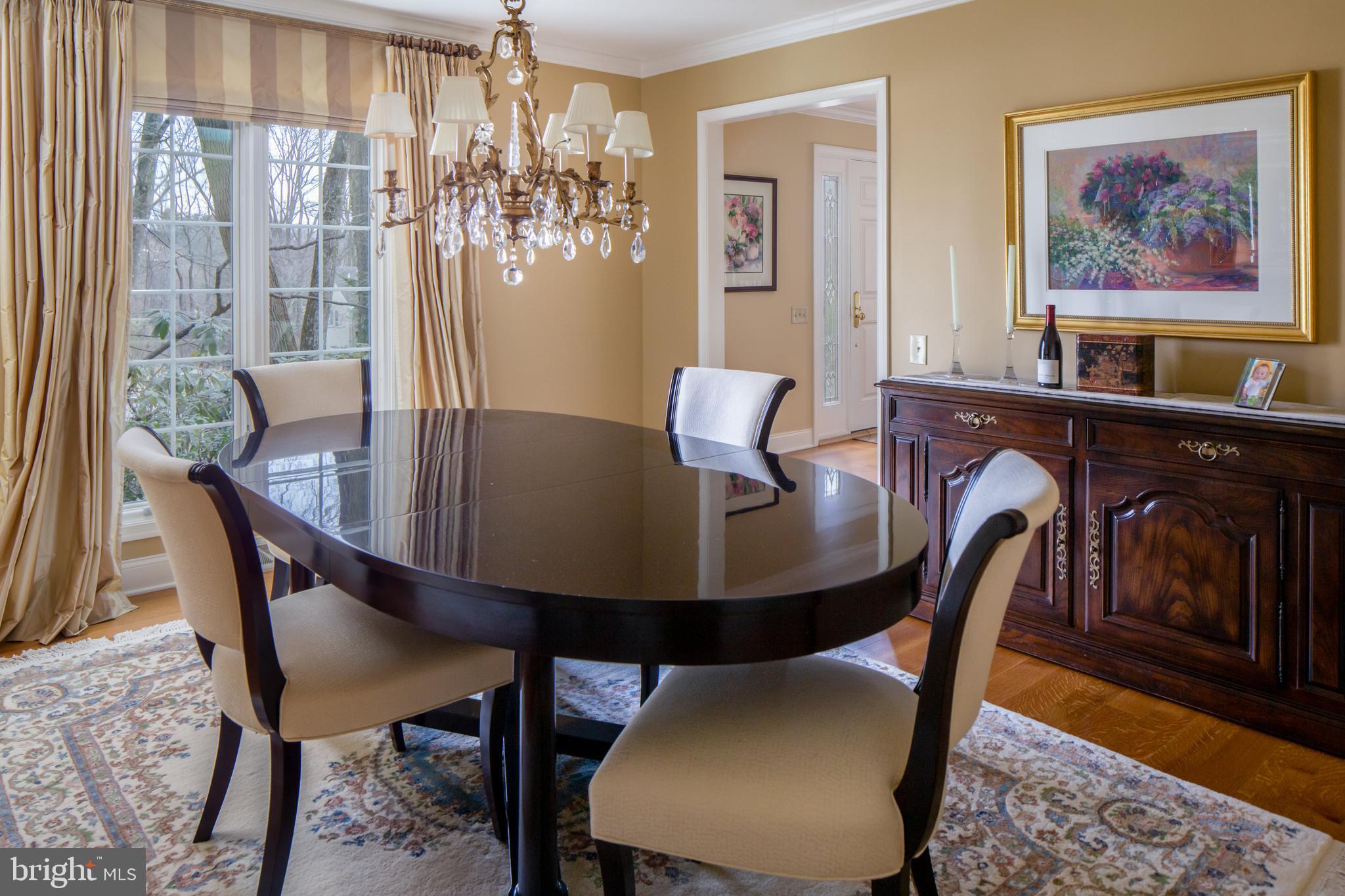 415 Round Hill Road Wayne, PA 19087 - Photo 5 of 37 Dining Room with Door to Kitchen.