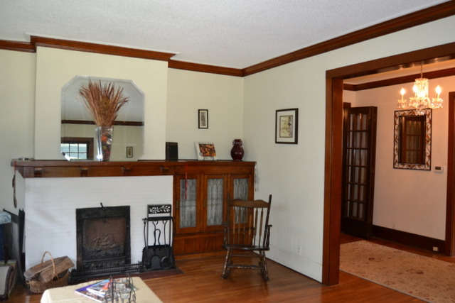 724 North Spring Street Elgin, IL 60120 - Photo 5 of 19 a living room with furniture and a fireplace