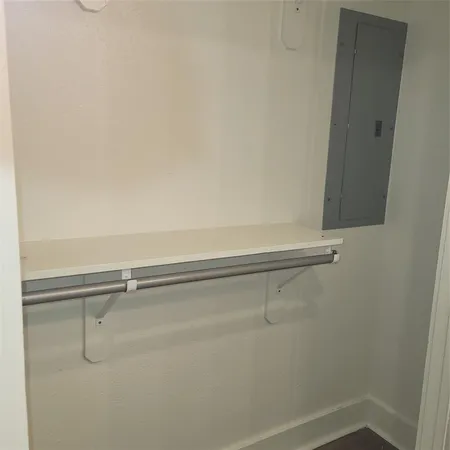 a close view of closet