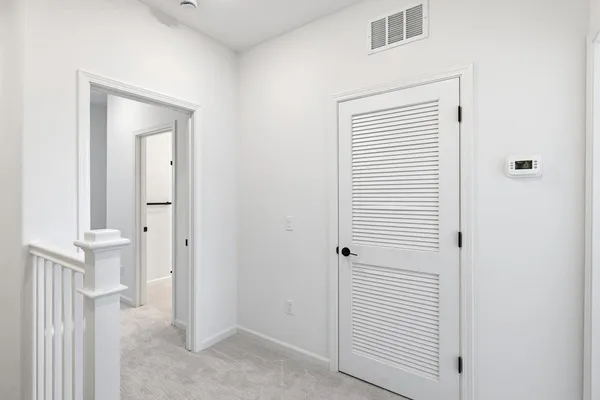 a view of wooden door