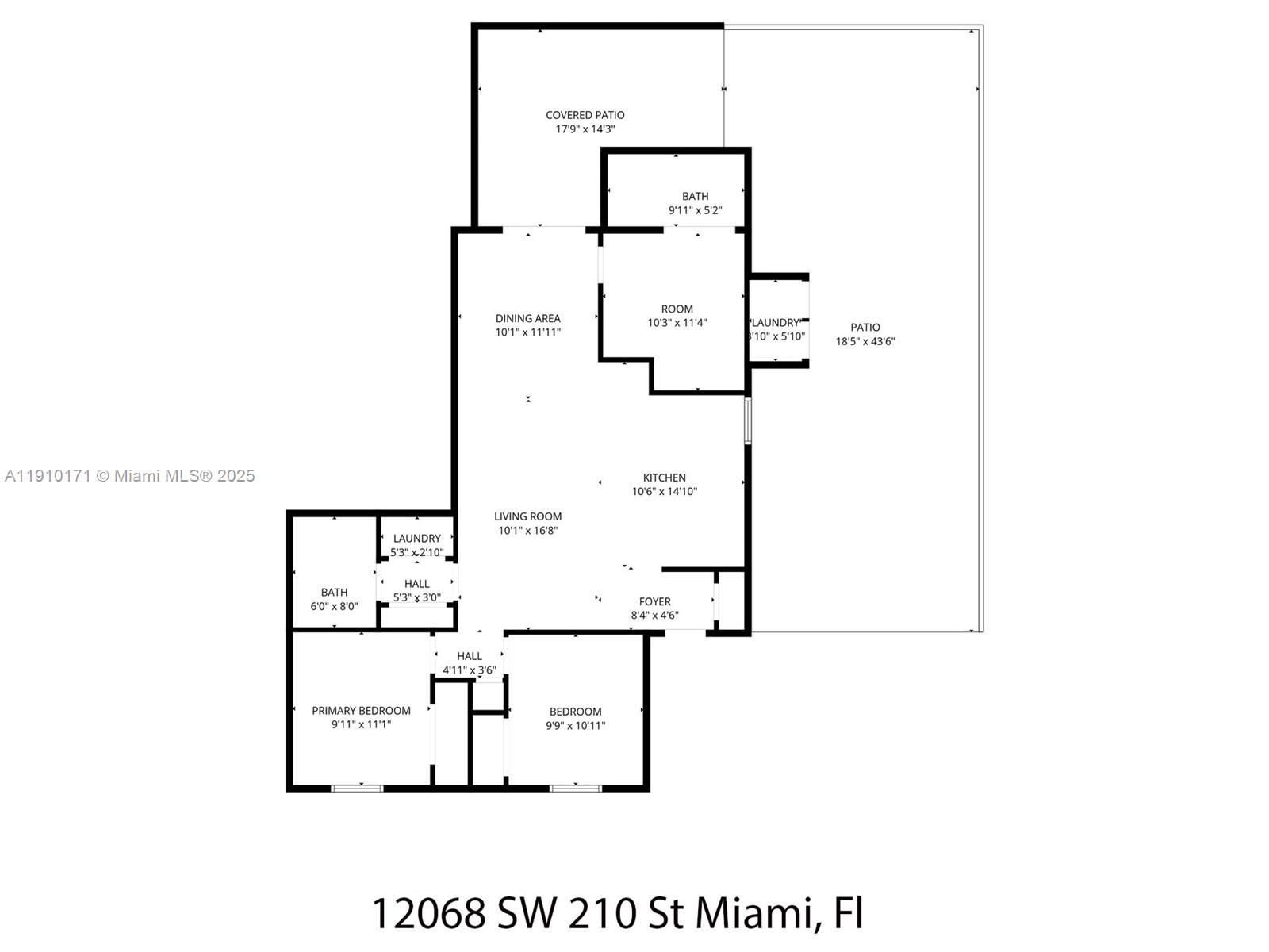 12068 Southwest 210th Street Miami, FL 33177 - Photo 19 of 19 a picture of floor plan