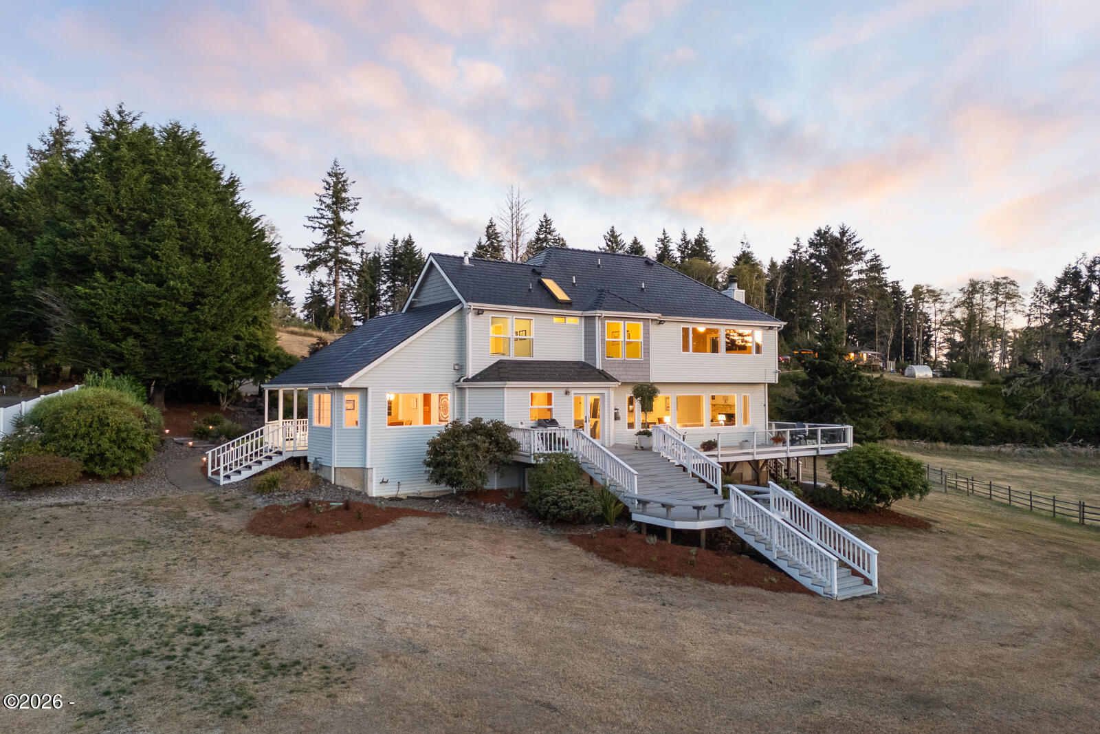 6905 Northeast Highland Road Otis, OR 97368 - Photo 3 of 76 a view of an house with outdoor space and balcony