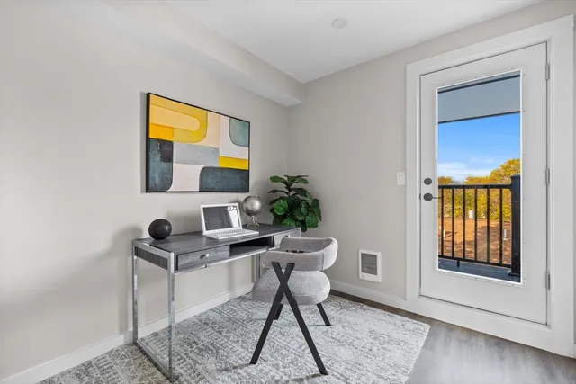 a view of an empty room